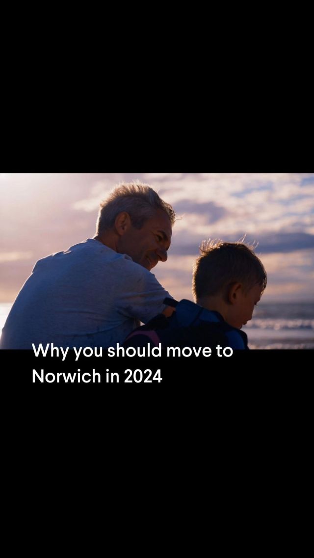 Why you should move to Norwich in 2024 #everydaywins #workinnorwich #relocating #placestolive ⋅ ⋅ ⋅ In 2024, open a new chapter in a city that lives well and works differently. Here you can enjoy a great quality of life for less - and get on the path to career success. Taking advantage of its location within reach of both London and the picturesque Norfolk coastline, Norwich has everything you need to fulfil your creative potential, turn your ideas into a reality and make your mark on the world. Here you'll meet amazing people, both long-time locals and newcomers - including those who moved here after falling in love with the city on their first visit, and graduates from our top-ranking universities.